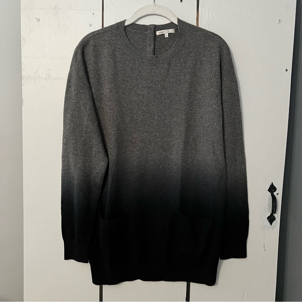 Vince Ombre Cashmere Sweater Tunic Dress Size M
